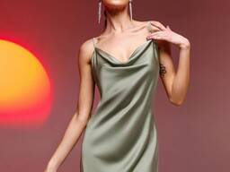 Beautiful women's dress made of Japanese silk for every day