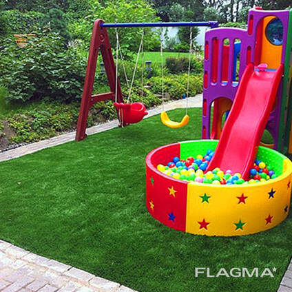 Декоративный искусственный газон для детских площадок