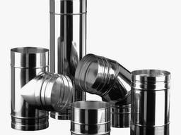 Дымоходы Толщ. : 0,5–1 мм, Диам. : 80–450 мм, Дл. : 0,25–3 м в Бишкеке