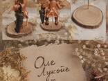 Елочная кукла из ваты Оле-Лукойе, интерьерная подвеска 11 см, сказочная фигурка ручной раб - photo 4