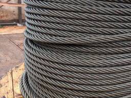 Канат ГОСТ 3083–80 светлый; черный; оцинкованный, Диам. : 6,5–65 мм в Бишкеке