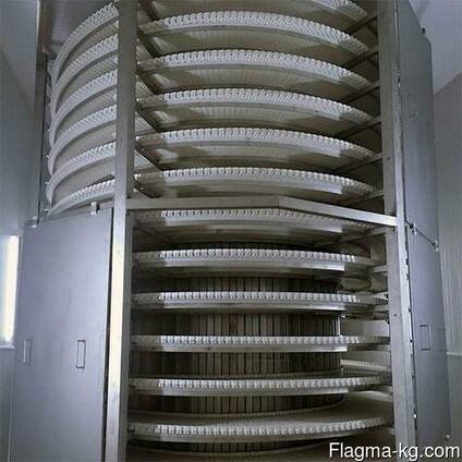 Конвейер спиральный для заморозки продуктов и полуфабрикатов