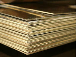 Латунные пластины 0.1 мм ЛО62 ГОСТ 2208-2007