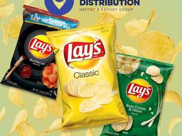 Lay's, картофельные чипсы, разнообразие вкусов, оптовые продажи, высшее качество