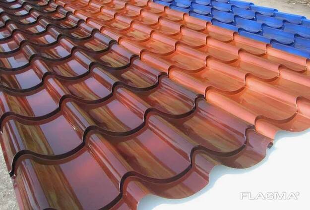 Металлочерепица Раскр. : 1.17хL; 1.195хL…, Толщ. : 0,3–1,2 мм в Бишкеке