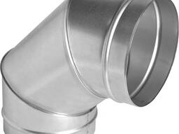 Отвод воздуховода круглый D= 100-1250 мм, s= 0,5-5 мм, Угол: 15-90 мм в Бишкеке