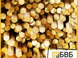 Шестигранник латунный