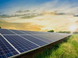 Солнечные батареи панели управления приборов электростанции