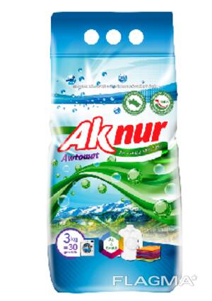 Стиральный порошок Ак нур Автомат в упаковках по 0,4 кг. , 1,5 кг. , 3 кг. , 6 кг. , 9 кг.