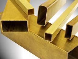 Труба латунная профильная Сторона А: 1.5–75 мм, Сторона Б: 7.2–90 мм в Бишкеке