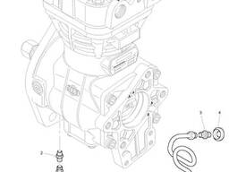 Трубка воздушного компрессора Perkins 3524A003